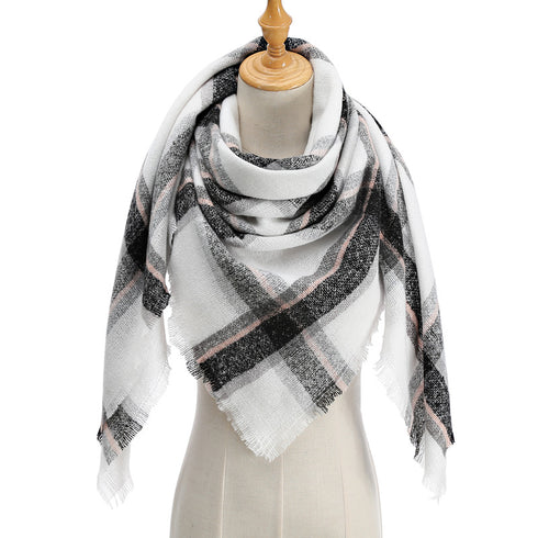 esign Women Triangles Scarf Long Scarves Shawl Autumn Winter - ROUTINE FASHION